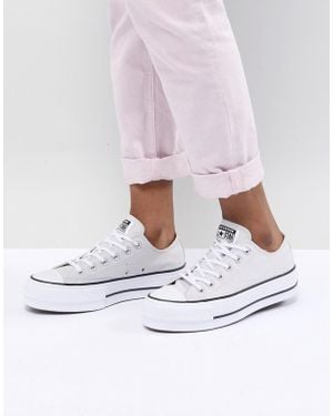 Converse Chuck Taylor All Star Platform Trainers In Grey