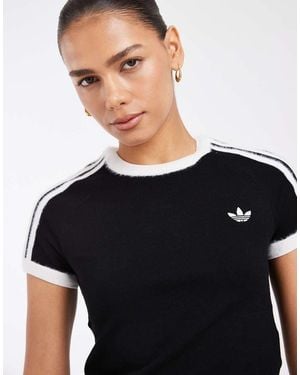 adidas Originals Knitted T-Shirt - Black