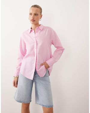 ASOS Linen Blend Shirt - Pink