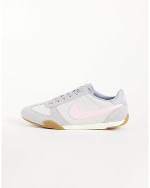 Nike Sprint sister baskets en daim et rose - Blanc