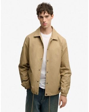 Superdry – surplus otto – coach-jacke - Natur