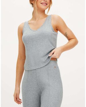 KBX Marie Brushed Cami Top - Grey