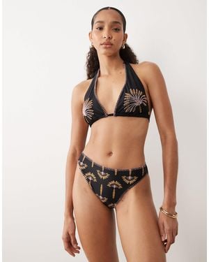 Never Fully Dressed – bestickte bikinihose - Mehrfarbig