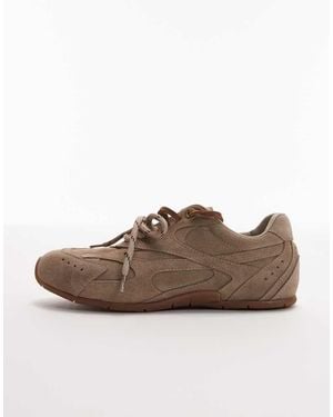 Bronx Myr-aa Lace Up Trainers - Brown