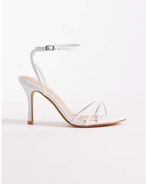 SEQWL Sandalias Blancas De Tacón Lolly De - Blanco