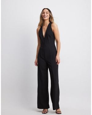 NA-KD Straight Fit Waistcoat Jumpsuit - White