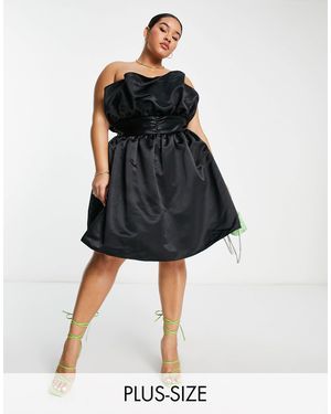 Collective The Label Exclusive Structured Bandeau Mini Dress - Black