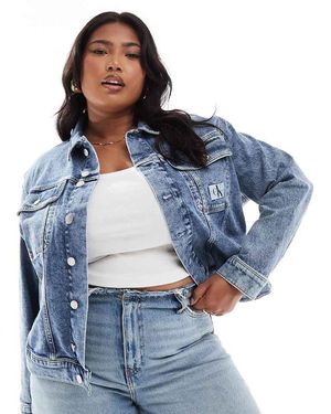 Calvin Klein Plus Regular 90's Denim Jacket - Blue