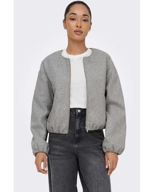 ONLY – bomberjacke - Grau