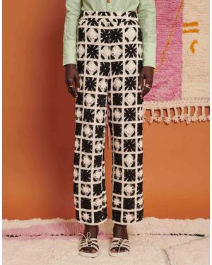 Ghospell Crochet Trouser - Brown