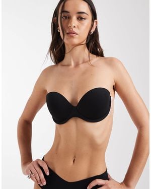 ASOS Molded Strapless Backless Bra With Stick On Wing - Black