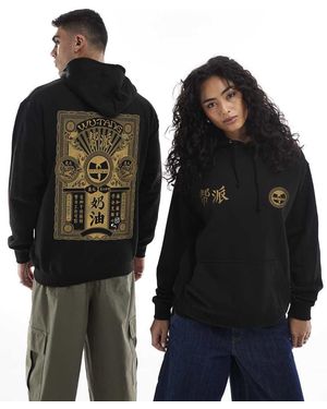 PRNT X Wu-Tang Clan Stamp Relaxed Relaxed Fit Hoody - Black