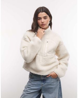 The North Face Extreme Pile 1/2 Zip Fleece - Natural
