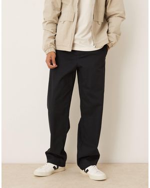 ASOS Pantalon baggy noué à la taille - Neutre