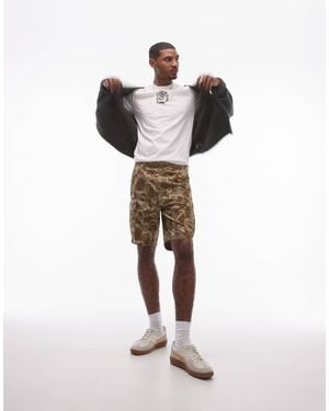 Levi's Carrier Cargo Duck Camo Ripstop Shorts - White