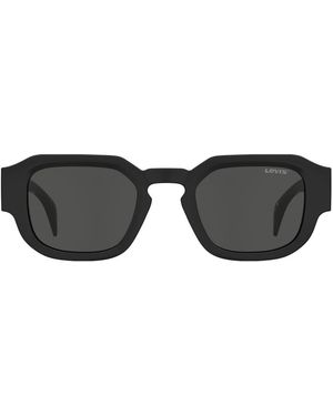 Levi's Sunglasses Levi's Rectangular Sunglasses With Lenses - Black