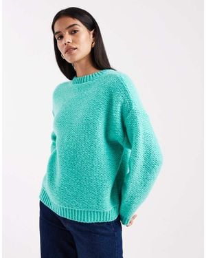Miss Selfridge Boucle Jumper - Blue