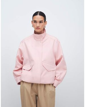 ARKET Harrington Bomberjack Met Opstaande Boord - Roze