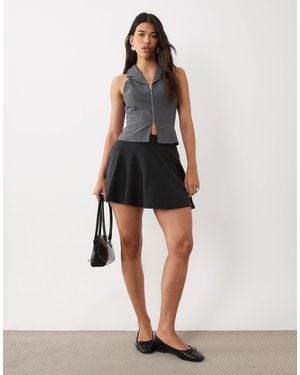 ASOS Supersoft Mini Circle Skirt - Black