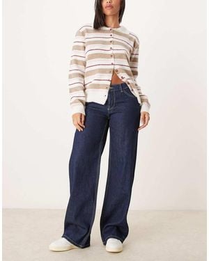 Pimkie Jeans Ampi A Vita Bassa Color Indaco - Blu