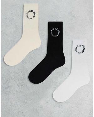 Jack & Jones 3 Pack Tennis Socks - Multicolour