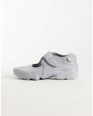 Nike Air rift baskets en cuir - Gris