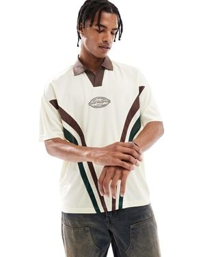 Pull&Bear Retro Sport Polo - White