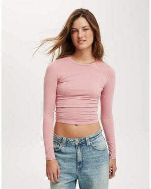 Cotton On Cotton:On All Day Crew Long Sleeve - Red