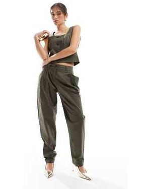 Vero Moda Tailored Barrel Leg Trouser Co-ord - Green