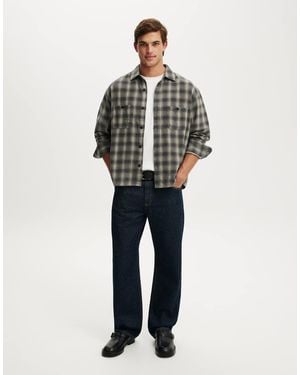 Cotton On Richmond Long Sleeve Shirt - Grey