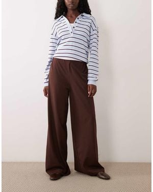ASOS Wide Leg Co-ord Trousers - Yellow