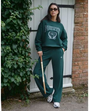 4th & Reckless Forrest Wide Leg jogger - Green