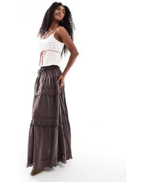 Daisy Street – boho-midaxi-rock - Braun
