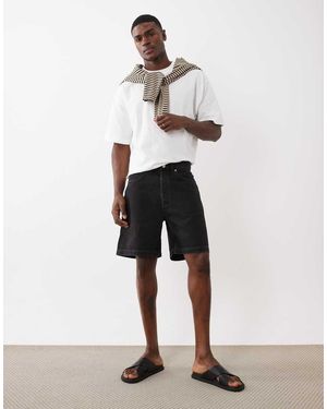 ARKET Halflange Rechte Denim Short - Wit