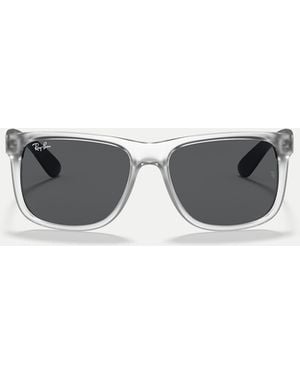 Ray-Ban Justin color mix eckige sonnenbrille mit grauen gläsern - Mehrfarbig