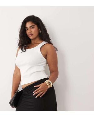 ASOS Asos Design Curve Mesh Mini Skirt - White