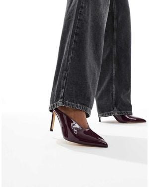 SEQWL Petunia High Vamp Court Shoes - Red