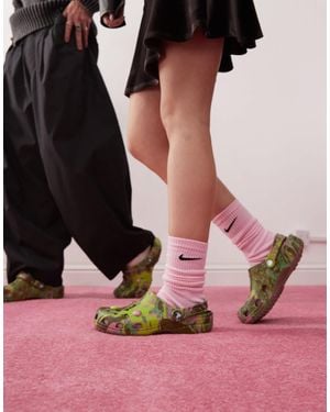 Crocs™ – classic bubble – marmorierte clogs - Grün