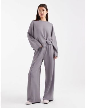 ASOS Cupro Wide Leg jogger - Purple