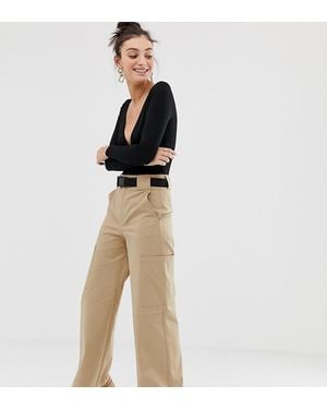 Stradivarius Pantalones militares en beis STR - Neutro