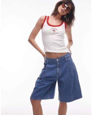Mango Bermuda Denim Short - Blue