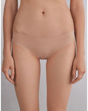 Intimissimi Seamless Microfibre Snug-Fit Knickers - Brown
