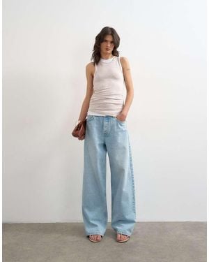 TOPSHOP Double Layer Tank Top - Blue