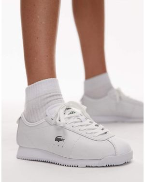Lacoste Club Low Leather Trainers - Metallic