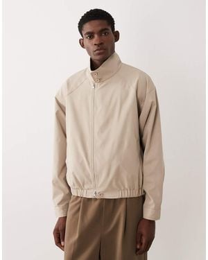 ASOS Funnel Neck Jacket - Natural