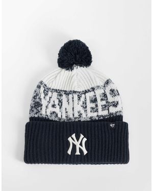 '47 Ny Yankees Bone Cuff Knit Beanie - Blue