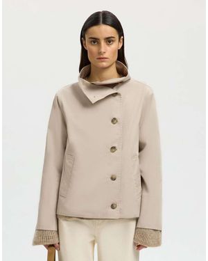 SELECTED Gabardina De -Gris - Neutro