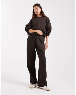 ONLY Straight Leg Jersey sweatpants Co-ord - Black