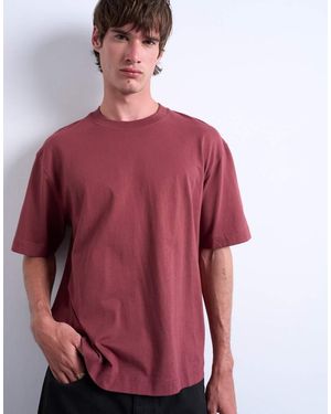 TOPMAN Cropped Fit T-Shirt - Red