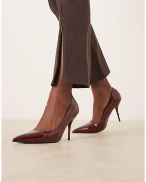 ASOS Perth Pointed Toe Stiletto High Heel Court Shoes - Natural